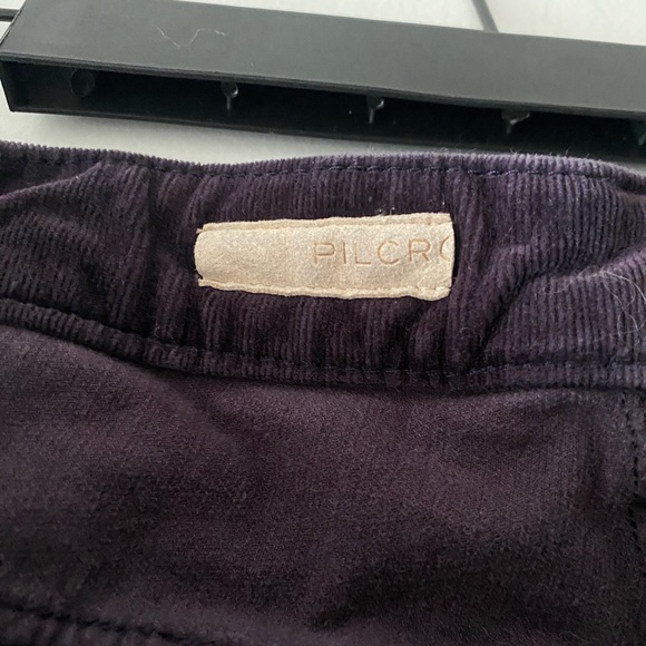 Plum/Eggplant Anthropologie Pilcro Mid Rise Corduroy Skinny Legging Pants - Picture 15 of 16